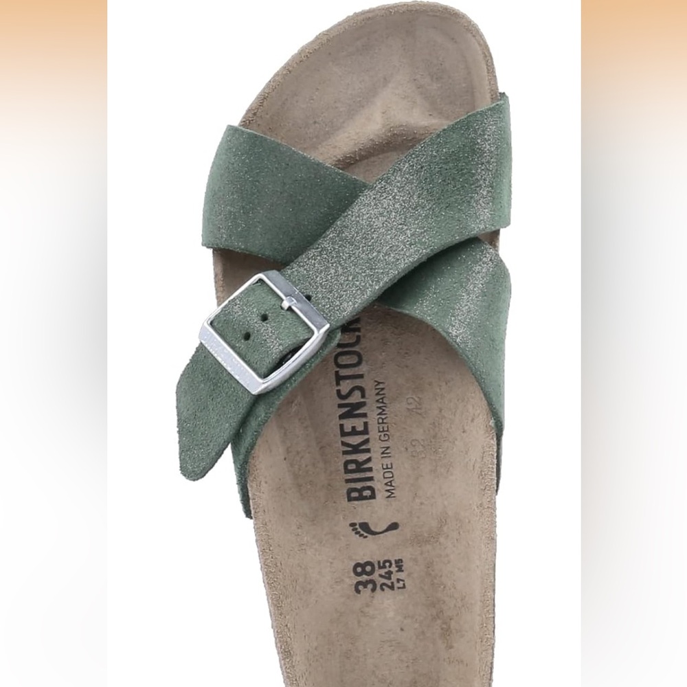 Birkenstock Siena suede leather in Thyme - Picture 2 of 6